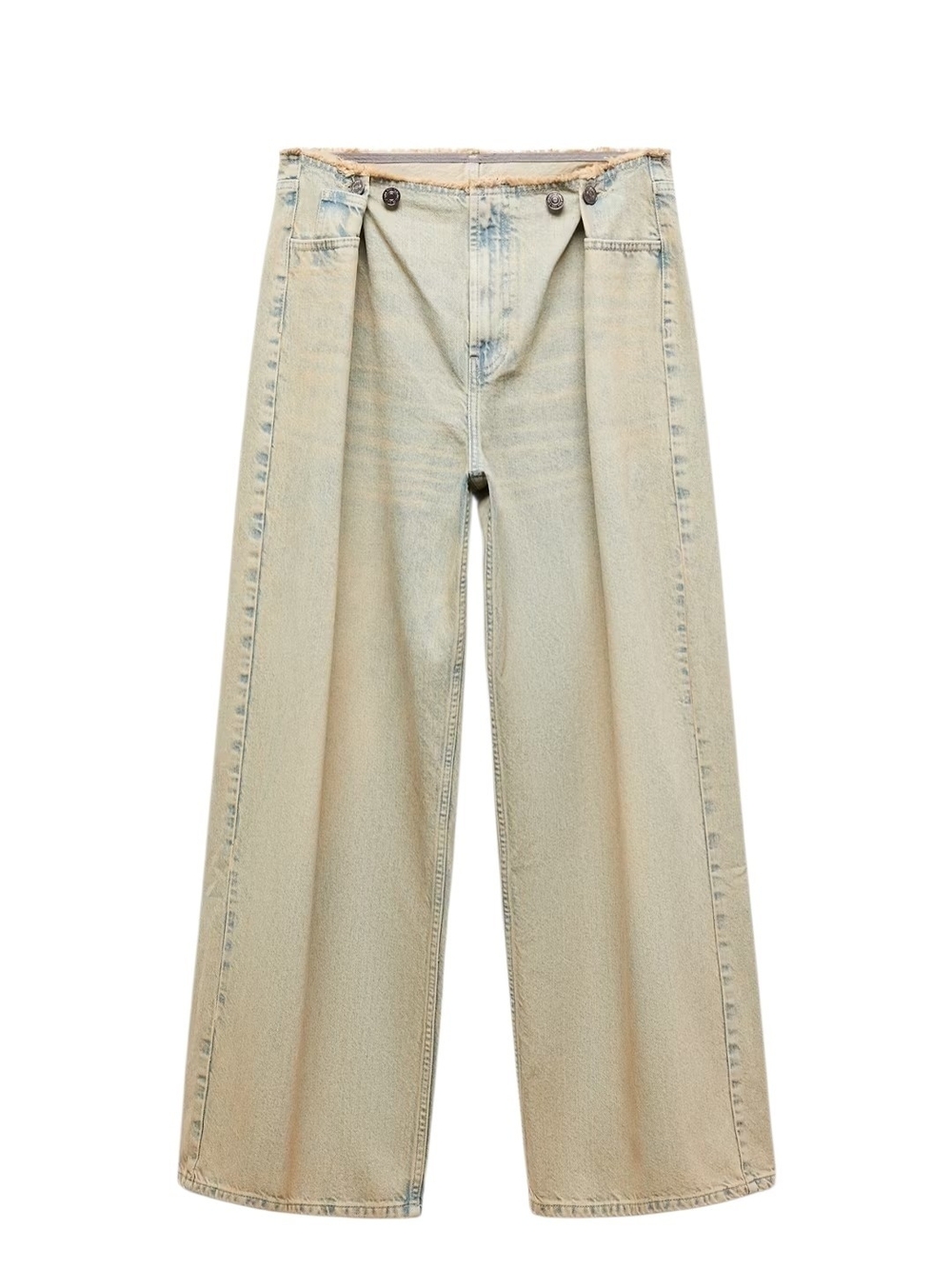 Mng Wide Leg Light Wash Women's Jeans Sz M